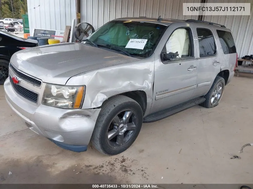 2007 Chevrolet Tahoe Ltz VIN: 1GNFC13J57J112171 Lot: 40735433