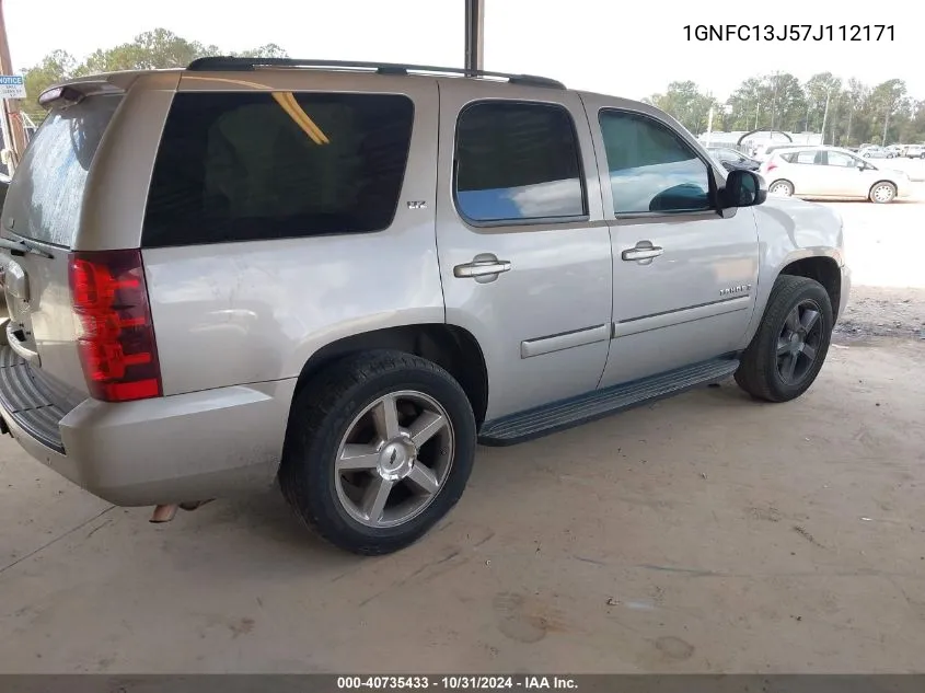 2007 Chevrolet Tahoe Ltz VIN: 1GNFC13J57J112171 Lot: 40735433