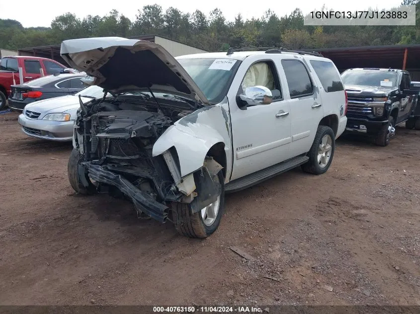 2007 Chevrolet Tahoe Lt VIN: 1GNFC13J77J123883 Lot: 40763150