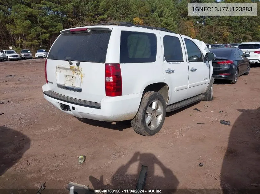 2007 Chevrolet Tahoe Lt VIN: 1GNFC13J77J123883 Lot: 40763150