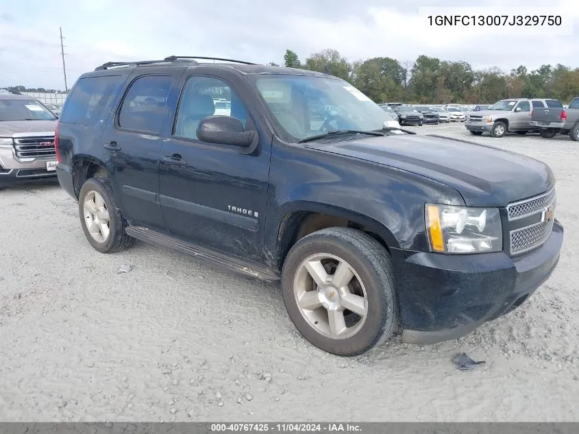 2007 Chevrolet Tahoe Lt VIN: 1GNFC13007J329750 Lot: 40767425