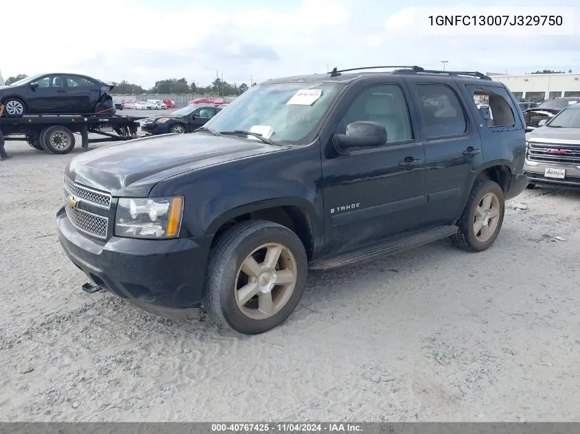 2007 Chevrolet Tahoe Lt VIN: 1GNFC13007J329750 Lot: 40767425