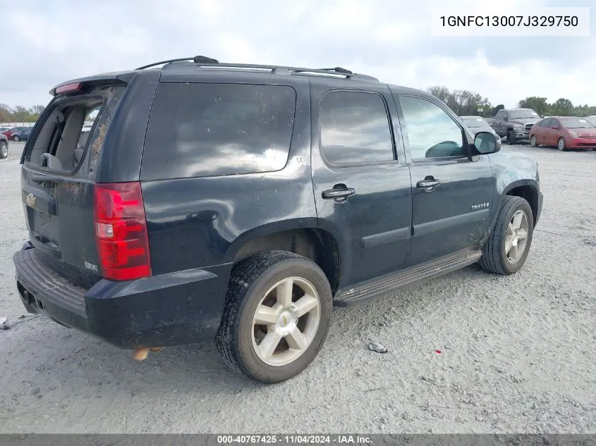 2007 Chevrolet Tahoe Lt VIN: 1GNFC13007J329750 Lot: 40767425