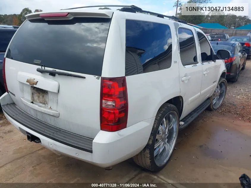 2007 Chevrolet Tahoe Ltz VIN: 1GNFK13047J134883 Lot: 40771328