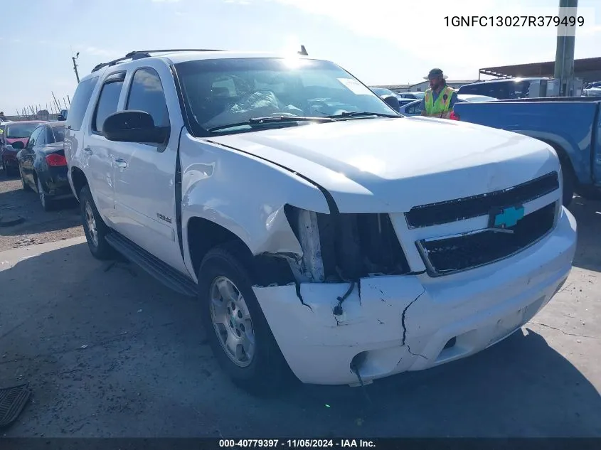 2007 Chevrolet Tahoe Lt VIN: 1GNFC13027R379499 Lot: 40779397