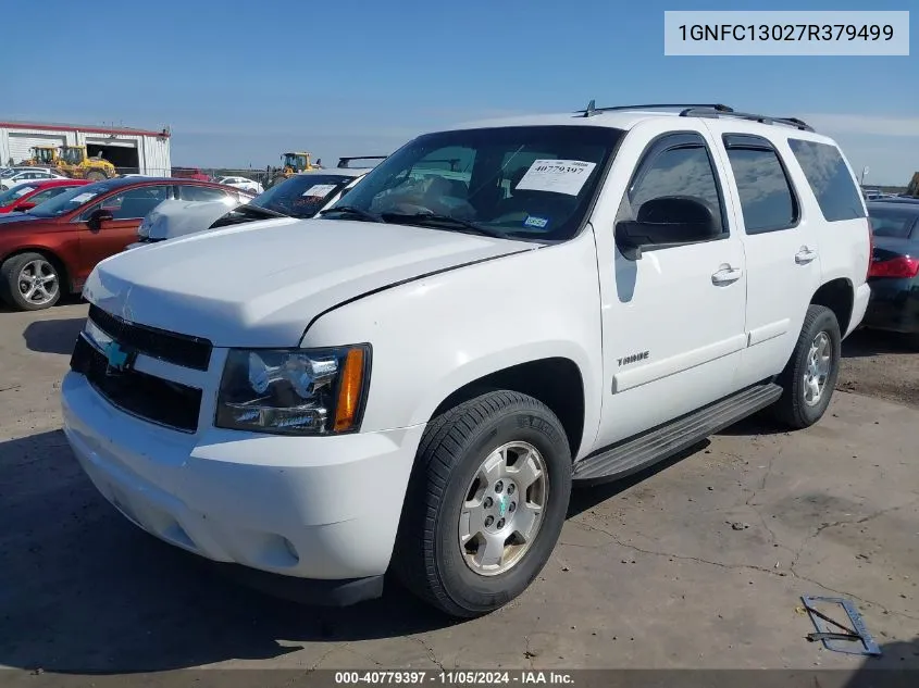 2007 Chevrolet Tahoe Lt VIN: 1GNFC13027R379499 Lot: 40779397