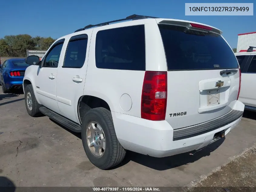 2007 Chevrolet Tahoe Lt VIN: 1GNFC13027R379499 Lot: 40779397