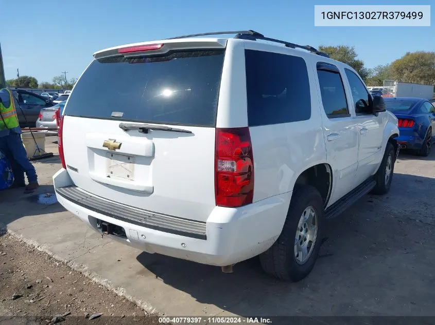 2007 Chevrolet Tahoe Lt VIN: 1GNFC13027R379499 Lot: 40779397