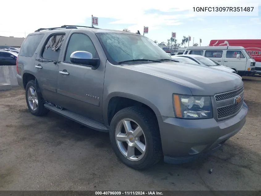 2007 Chevrolet Tahoe Ltz VIN: 1GNFC13097R351487 Lot: 40796009