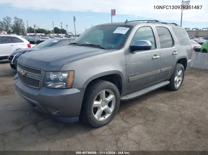 2007 Chevrolet Tahoe Ltz VIN: 1GNFC13097R351487 Lot: 40796009