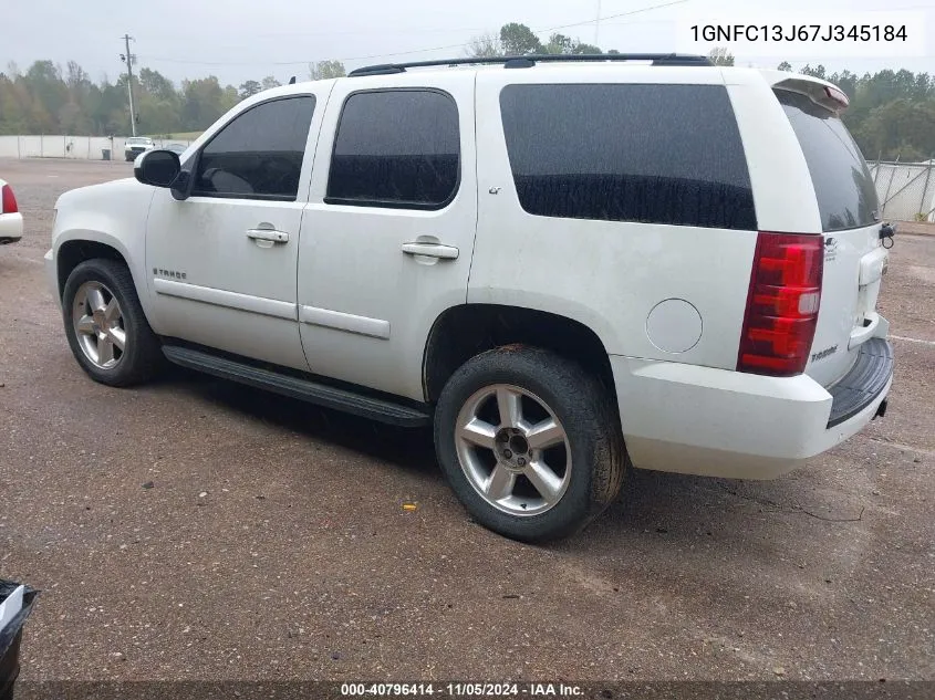 2007 Chevrolet Tahoe Lt VIN: 1GNFC13J67J345184 Lot: 40796414