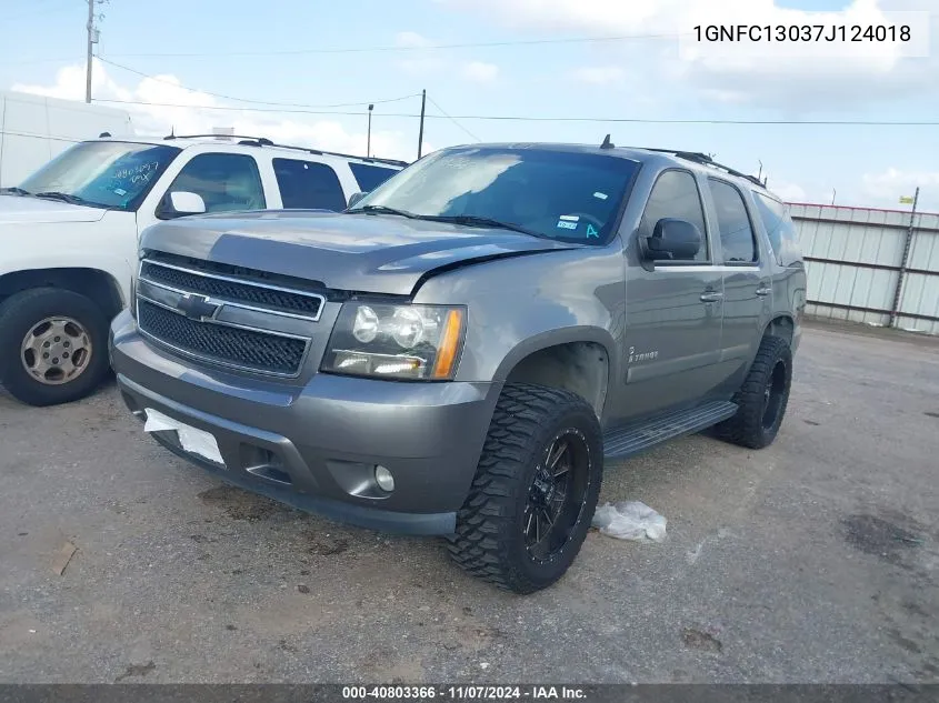 2007 Chevrolet Tahoe Ltz VIN: 1GNFC13037J124018 Lot: 40803366