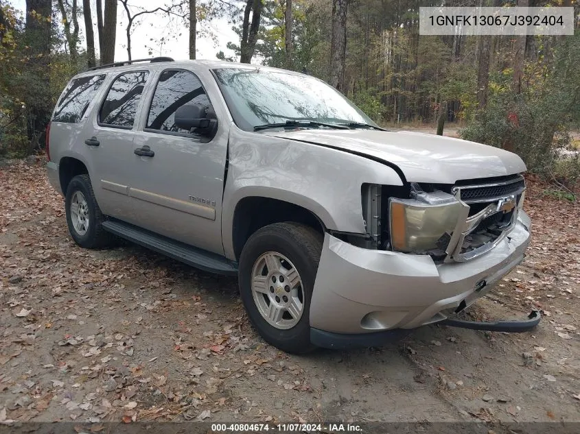 2007 Chevrolet Tahoe Ltz VIN: 1GNFK13067J392404 Lot: 40804674