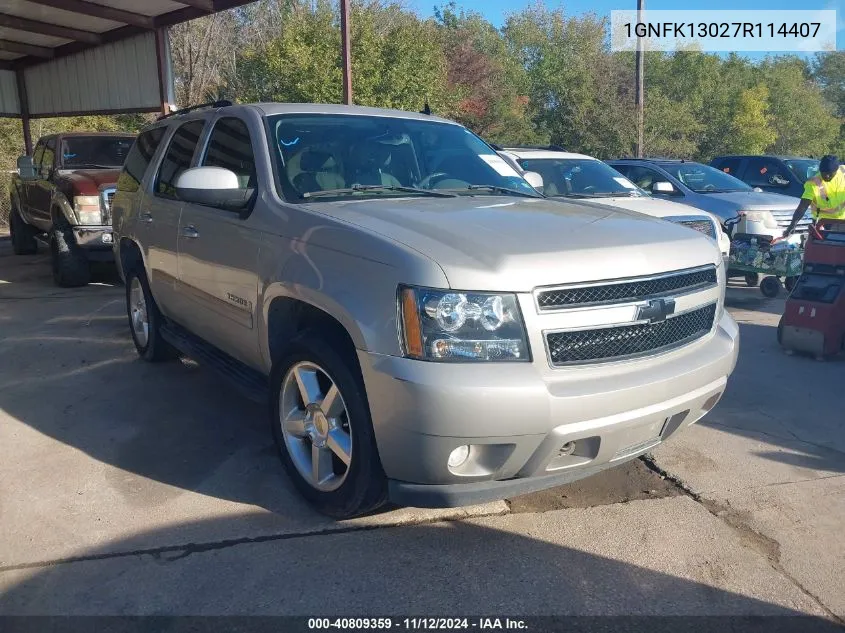 1GNFK13027R114407 2007 Chevrolet Tahoe Ltz