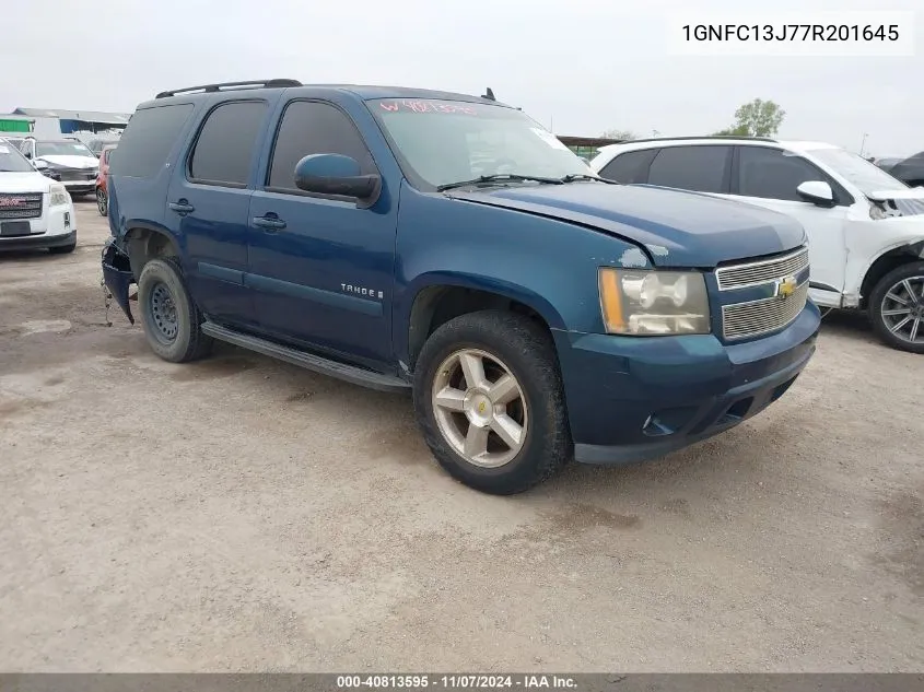 2007 Chevrolet Tahoe Lt VIN: 1GNFC13J77R201645 Lot: 40813595