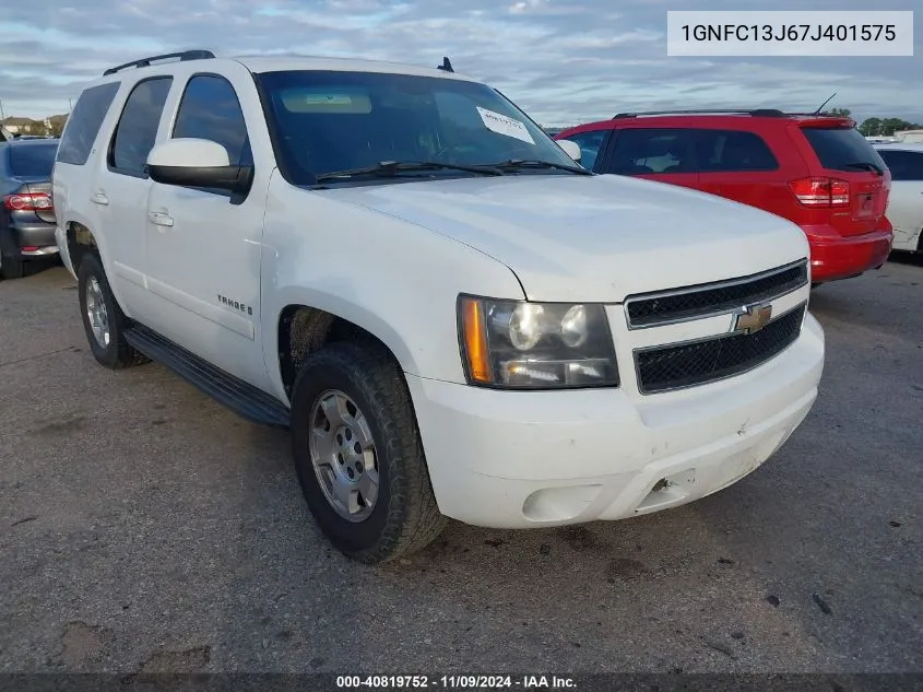 2007 Chevrolet Tahoe Lt VIN: 1GNFC13J67J401575 Lot: 40819752