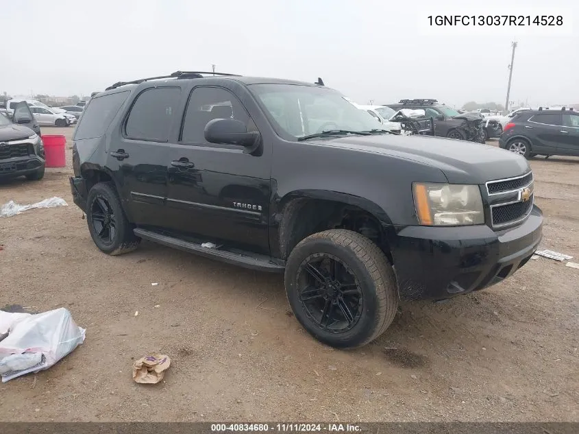 2007 Chevrolet Tahoe Lt VIN: 1GNFC13037R214528 Lot: 40834680