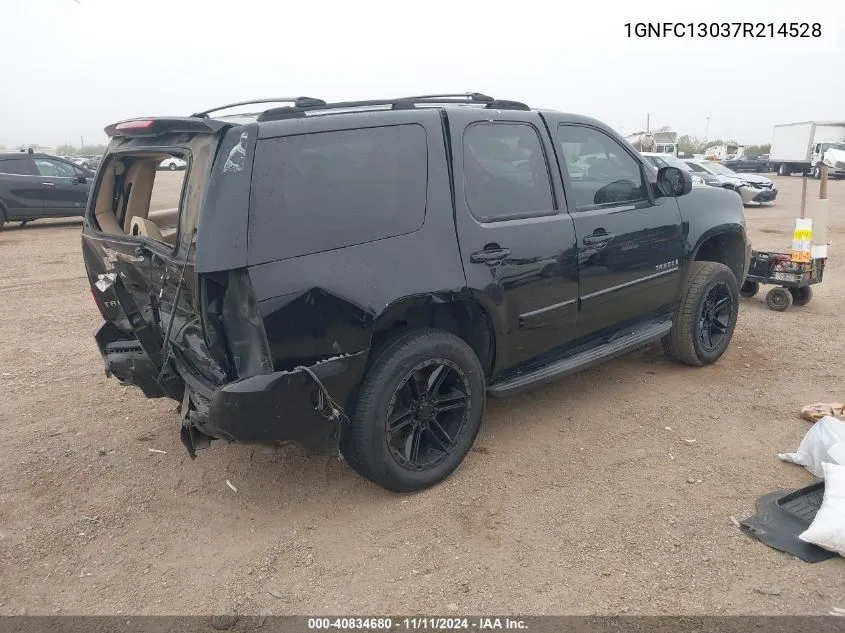 2007 Chevrolet Tahoe Lt VIN: 1GNFC13037R214528 Lot: 40834680