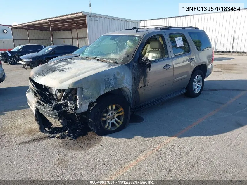 2007 Chevrolet Tahoe Lt VIN: 1GNFC13J57R183484 Lot: 40837034