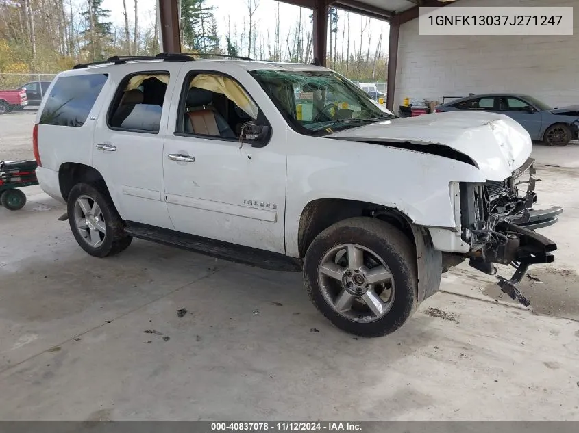 2007 Chevrolet Tahoe Ls/Lt/Ltz VIN: 1GNFK13037J271247 Lot: 40837078