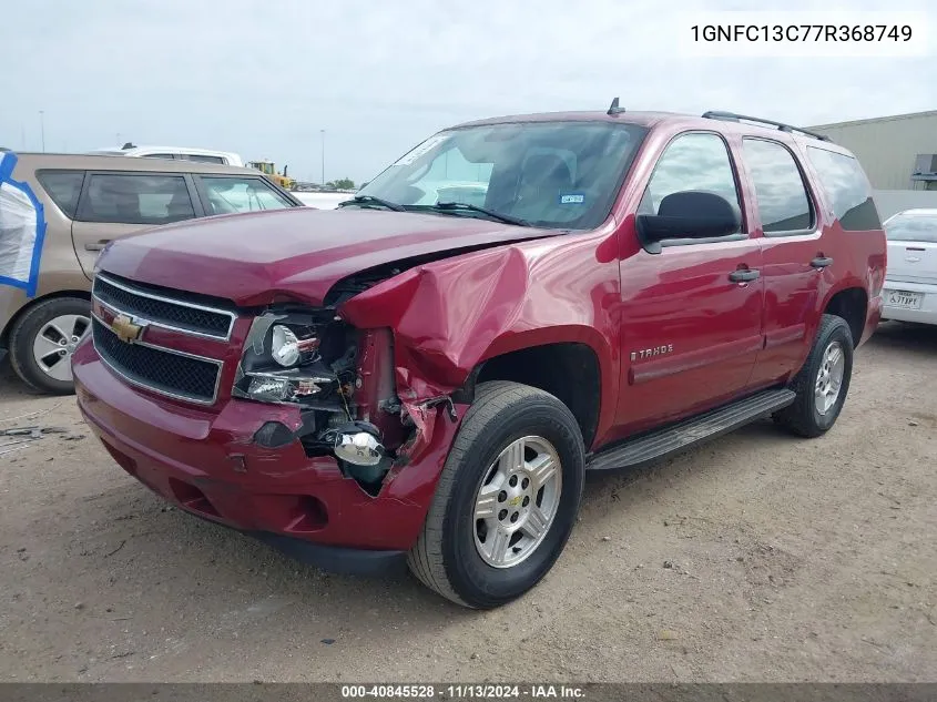 2007 Chevrolet Tahoe Ls VIN: 1GNFC13C77R368749 Lot: 40845528