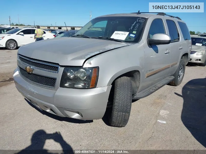 1GNEC13J47J105143 2007 Chevrolet Tahoe Lt