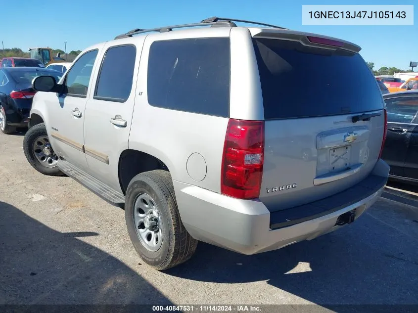 1GNEC13J47J105143 2007 Chevrolet Tahoe Lt