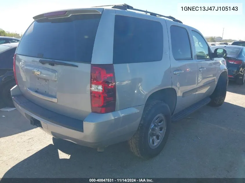 1GNEC13J47J105143 2007 Chevrolet Tahoe Lt