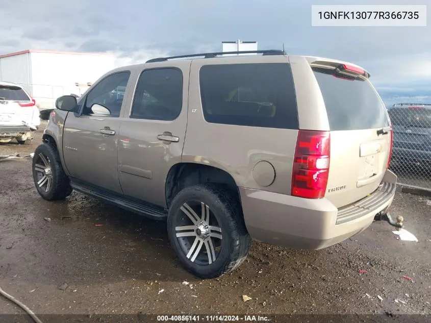 2007 Chevrolet Tahoe Lt VIN: 1GNFK13077R366735 Lot: 40856141