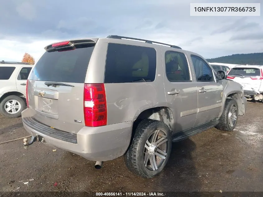 2007 Chevrolet Tahoe Lt VIN: 1GNFK13077R366735 Lot: 40856141