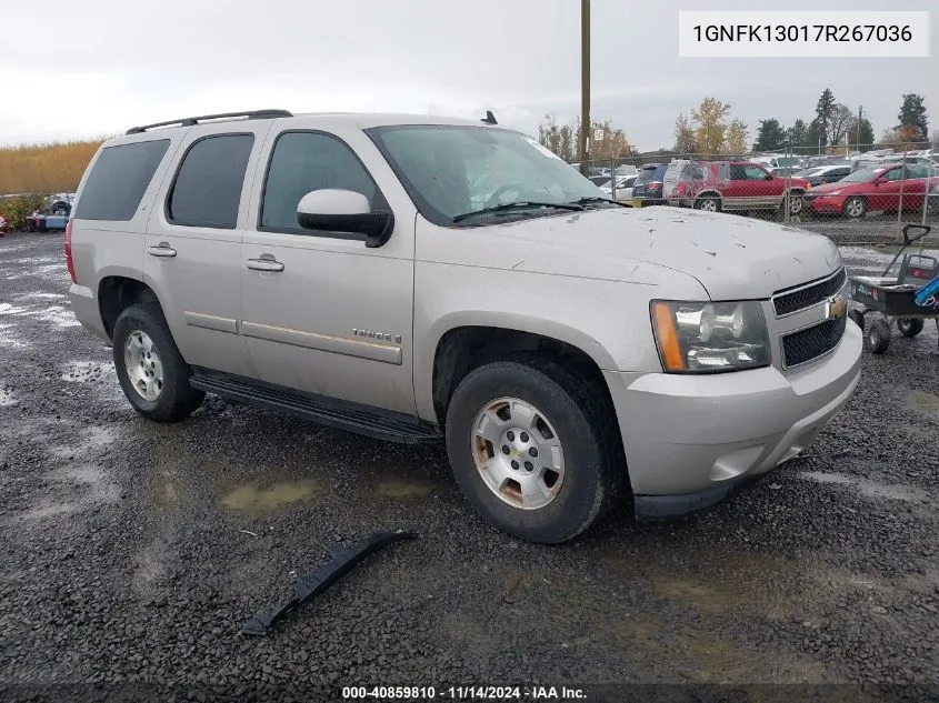 2007 Chevrolet Tahoe Lt VIN: 1GNFK13017R267036 Lot: 40859810