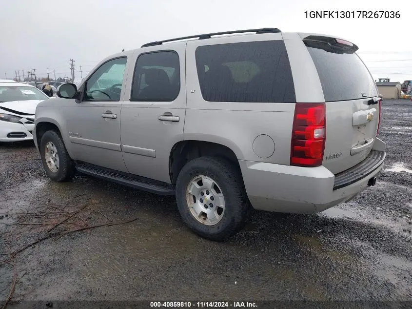 2007 Chevrolet Tahoe Lt VIN: 1GNFK13017R267036 Lot: 40859810