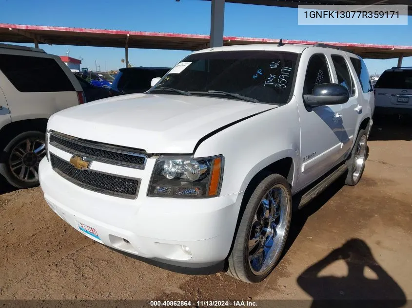 2007 Chevrolet Tahoe Lt VIN: 1GNFK13077R359171 Lot: 40862864