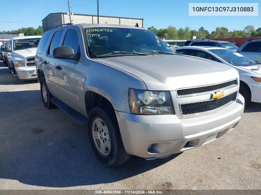 2007 Chevrolet Tahoe Ls VIN: 1GNFC13C97J310883 Lot: 40862956