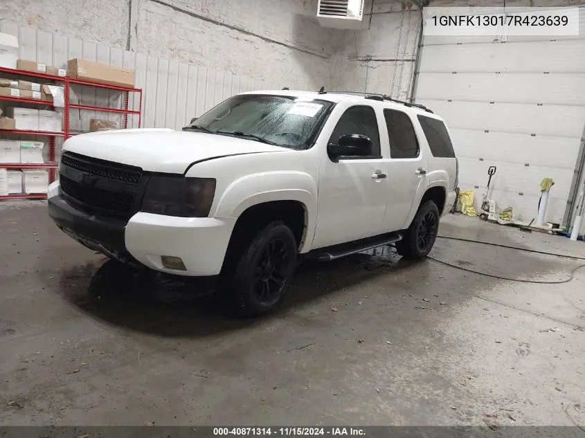 2007 Chevrolet Tahoe Lt VIN: 1GNFK13017R423639 Lot: 40871314