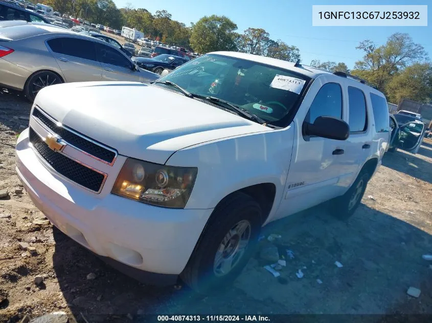 2007 Chevrolet Tahoe Ls VIN: 1GNFC13C67J253932 Lot: 40874313