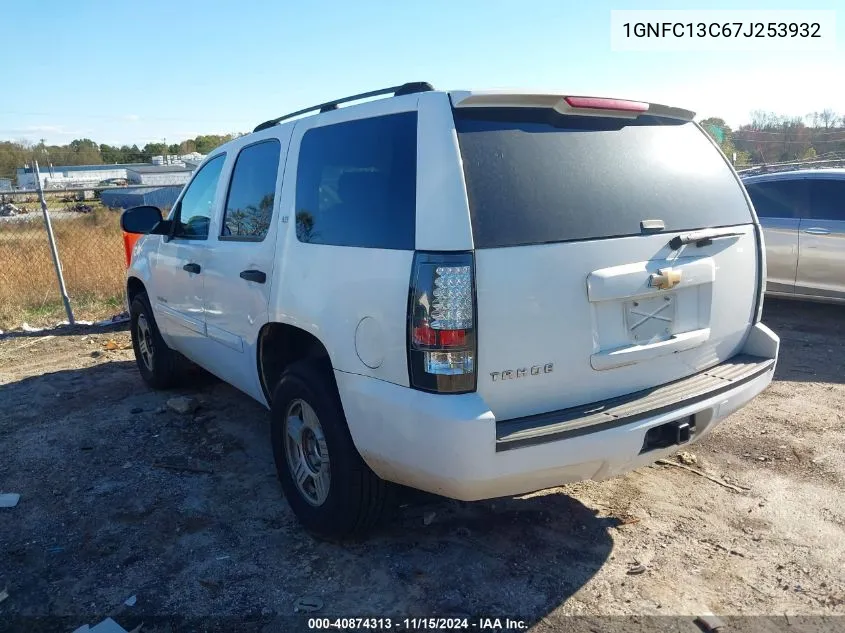 2007 Chevrolet Tahoe Ls VIN: 1GNFC13C67J253932 Lot: 40874313