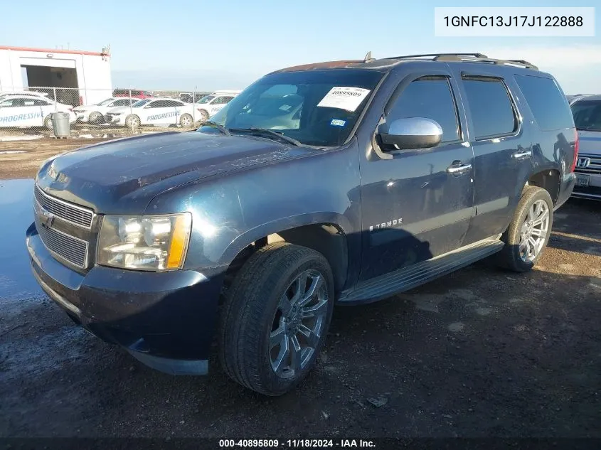 2007 Chevrolet Tahoe Lt VIN: 1GNFC13J17J122888 Lot: 40895809