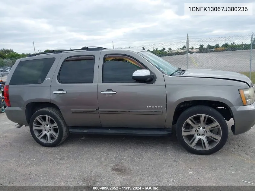 2007 Chevrolet Tahoe Ltz VIN: 1GNFK13067J380236 Lot: 40902852