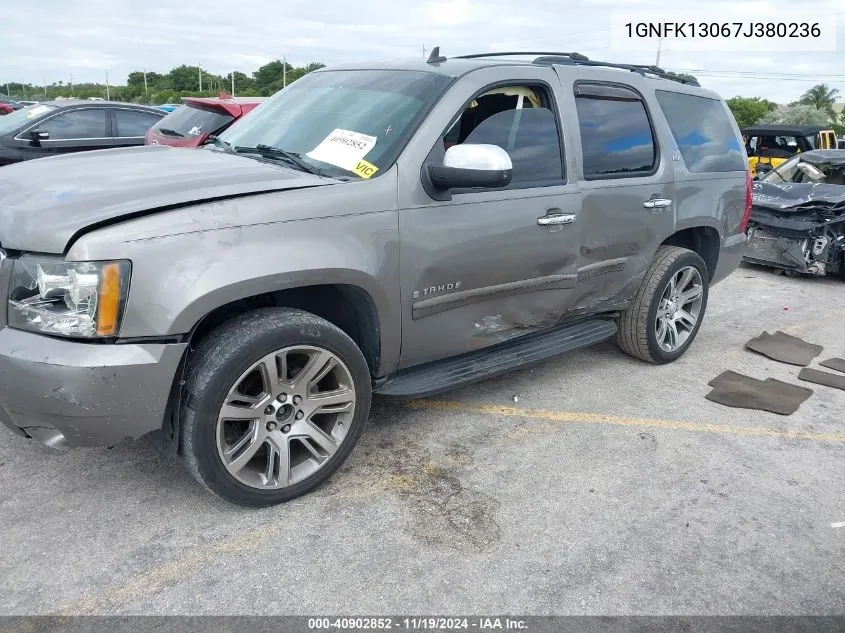 2007 Chevrolet Tahoe Ltz VIN: 1GNFK13067J380236 Lot: 40902852