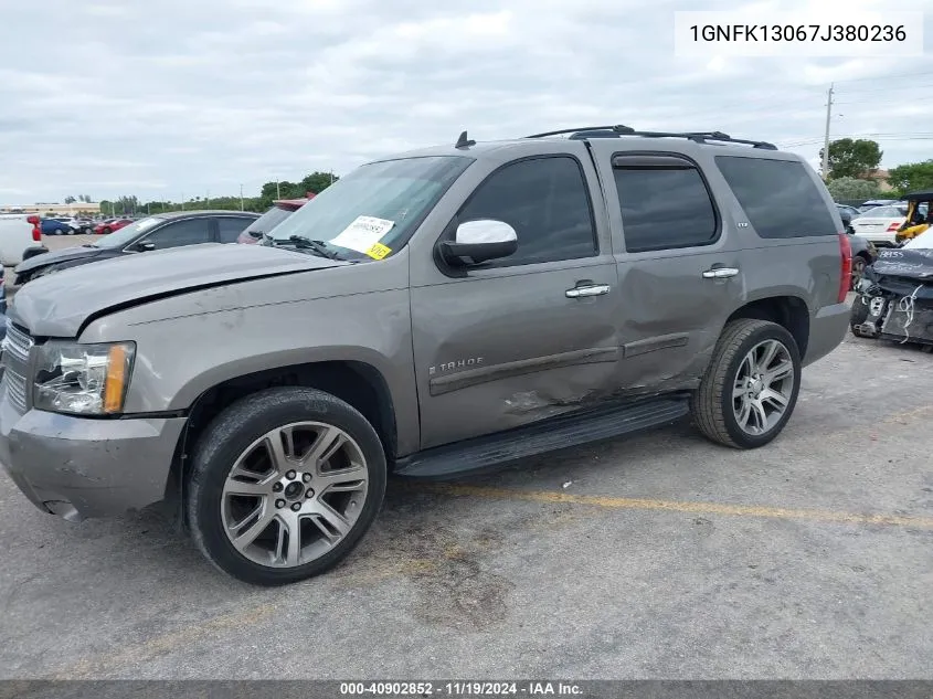 2007 Chevrolet Tahoe Ltz VIN: 1GNFK13067J380236 Lot: 40902852