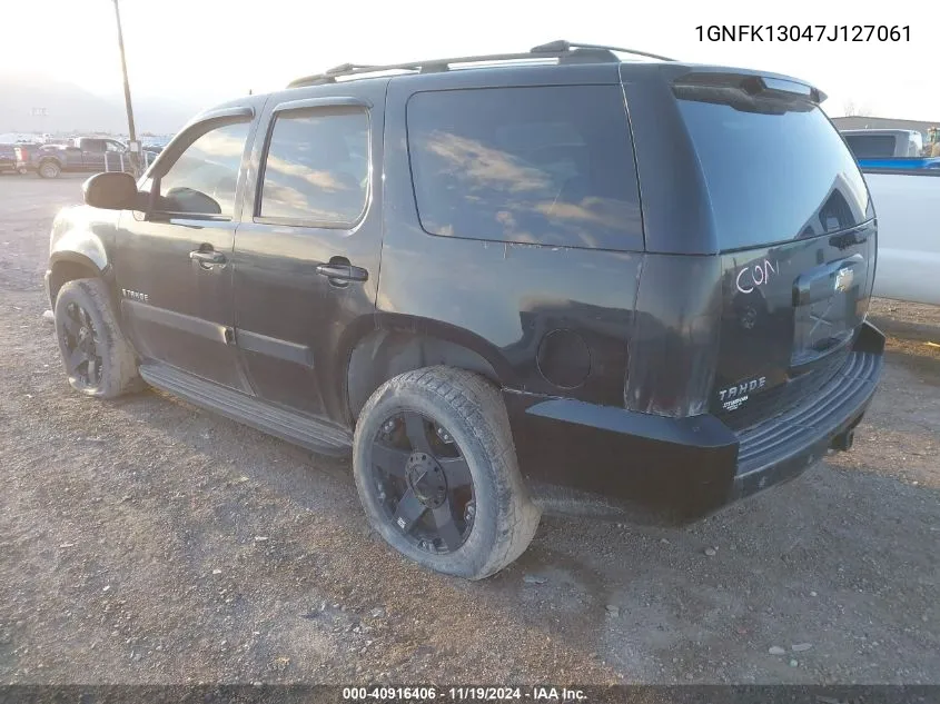 2007 Chevrolet Tahoe Ltz VIN: 1GNFK13047J127061 Lot: 40916406