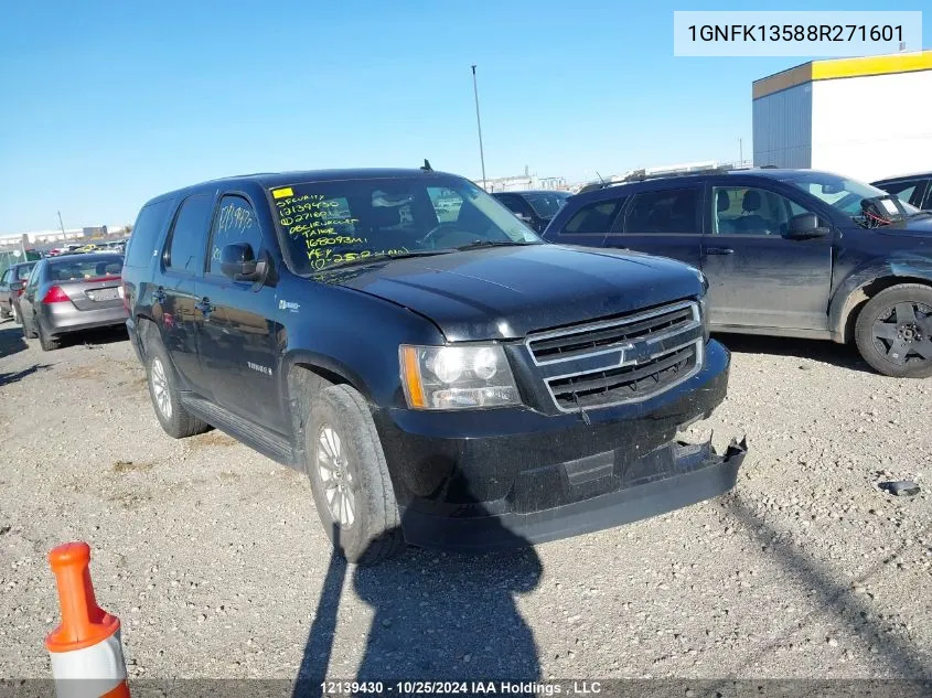 2008 Chevrolet Tahoe K1500 Hybrid VIN: 1GNFK13588R271601 Lot: 12139430