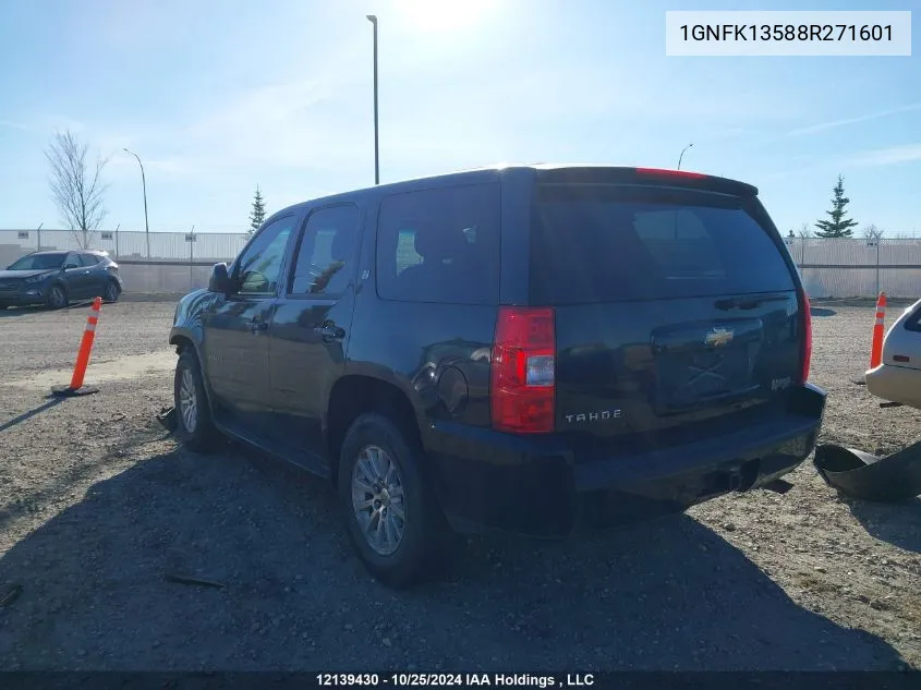 2008 Chevrolet Tahoe K1500 Hybrid VIN: 1GNFK13588R271601 Lot: 12139430