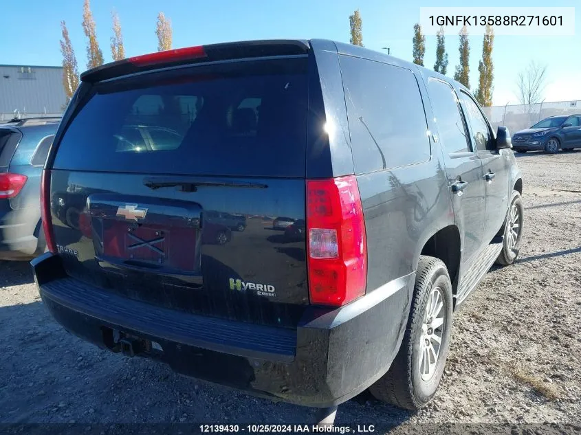 2008 Chevrolet Tahoe K1500 Hybrid VIN: 1GNFK13588R271601 Lot: 12139430