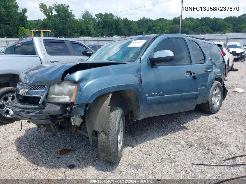 2008 Chevrolet Tahoe Lt VIN: 1GNFC13J58R237870 Lot: 39845671