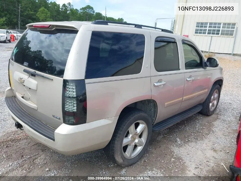 1GNFC13098J226893 2008 Chevrolet Tahoe Lt