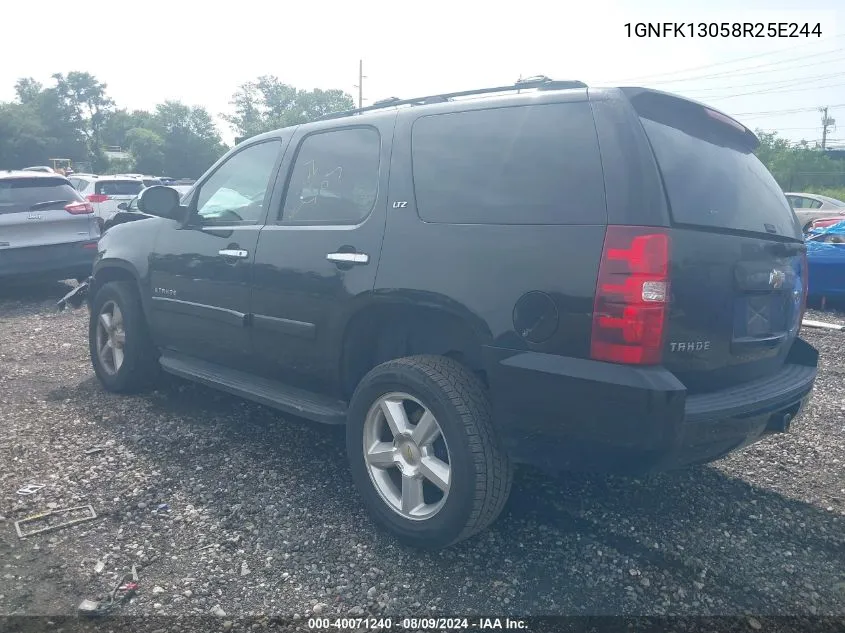 2008 Chevrolet Tahoe Ls/Lt/Ltz VIN: 1GNFK13058R25E244 Lot: 40071240