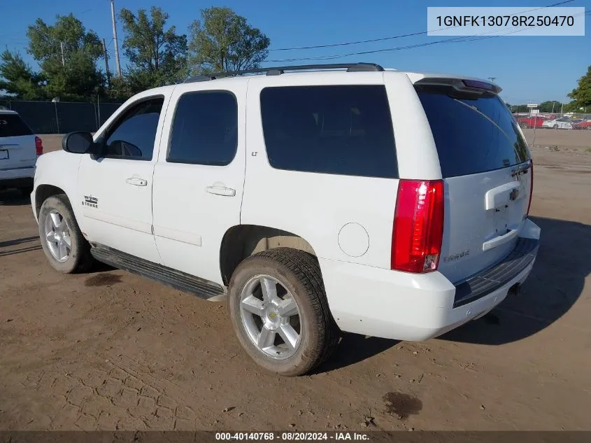 1GNFK13078R250470 2008 Chevrolet Tahoe Lt