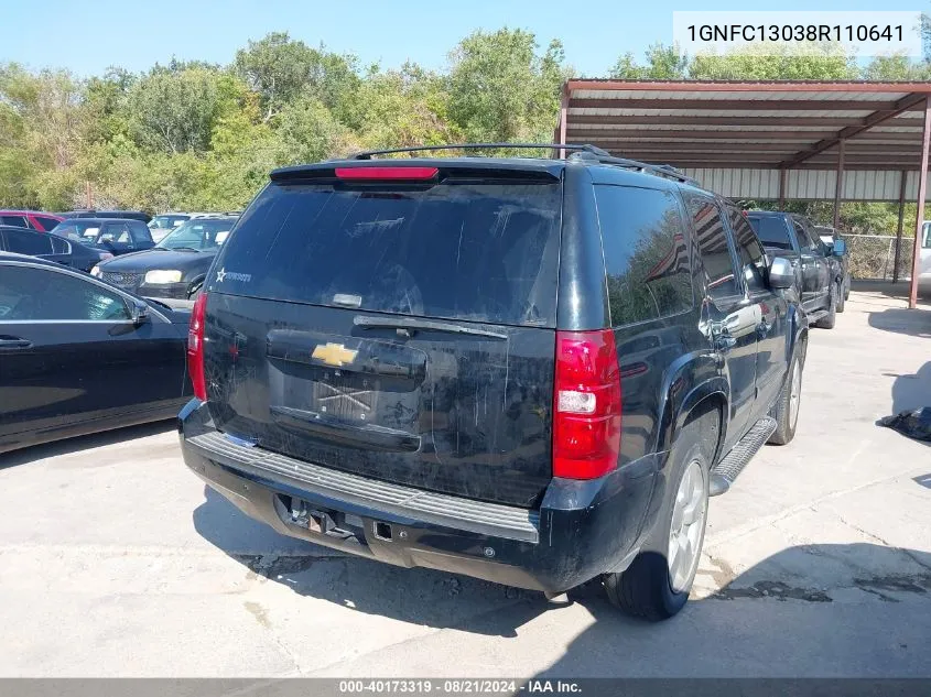 1GNFC13038R110641 2008 Chevrolet Tahoe Lt